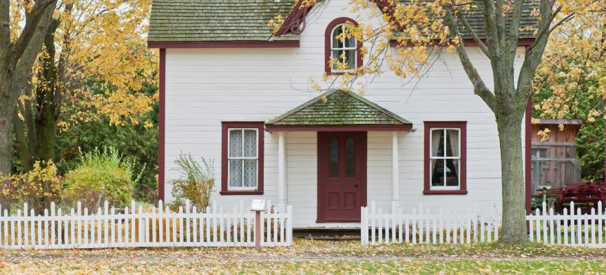 The exterior of a suburbian-style home.