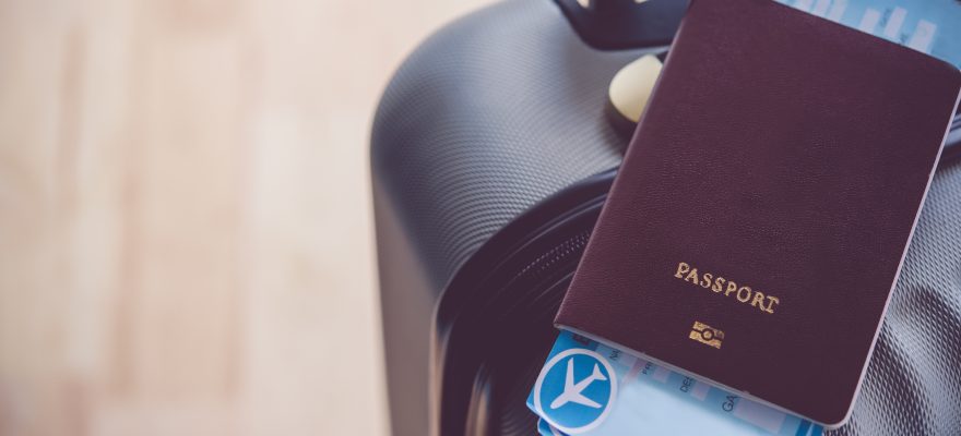 passport and suitcase