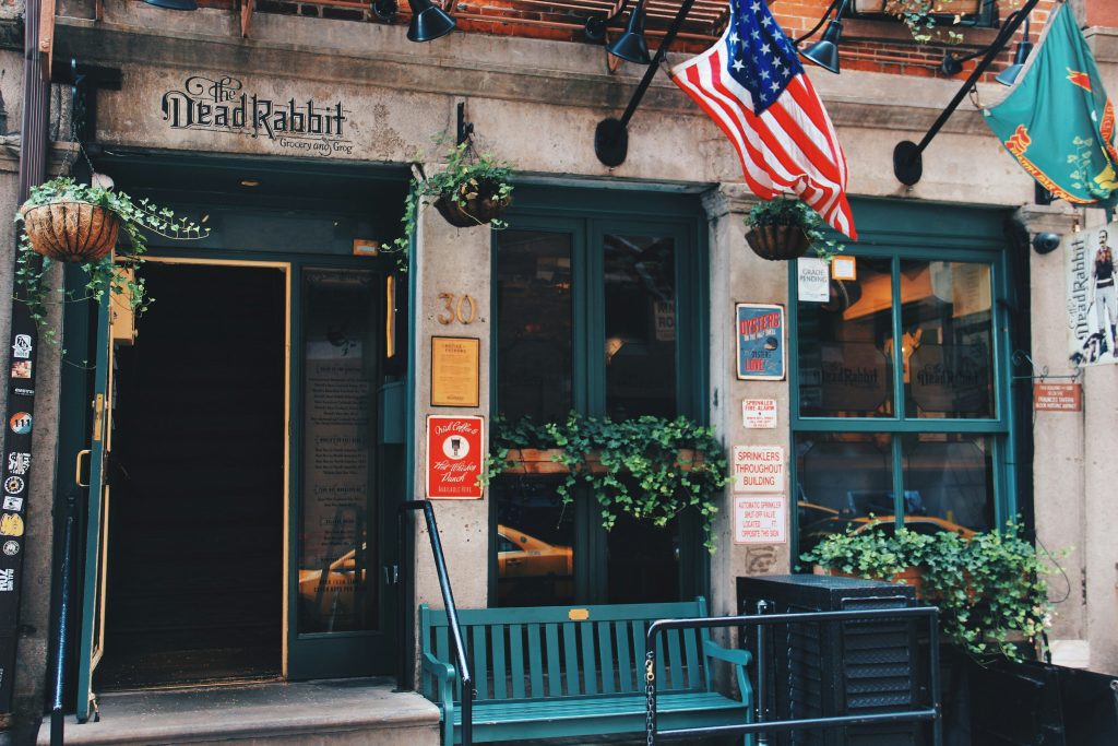 Amerika'da bir manav dükkanının önü