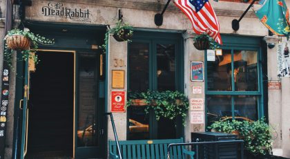 Amerika'da bir manav dükkanının önü